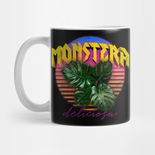 Metal Monstera Plant Mug